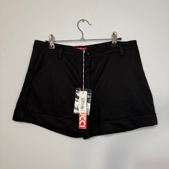 Fiorucci Black High-Rise Tailored Shorts Size IT 44 / US 30 | Made in Italy - Picture 2 of 15